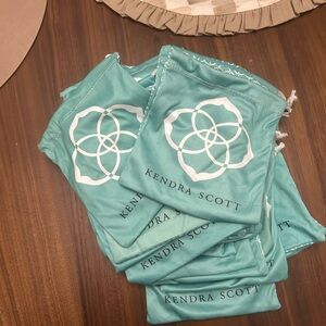 Kendra Scott Aqua Jewelry Pouches